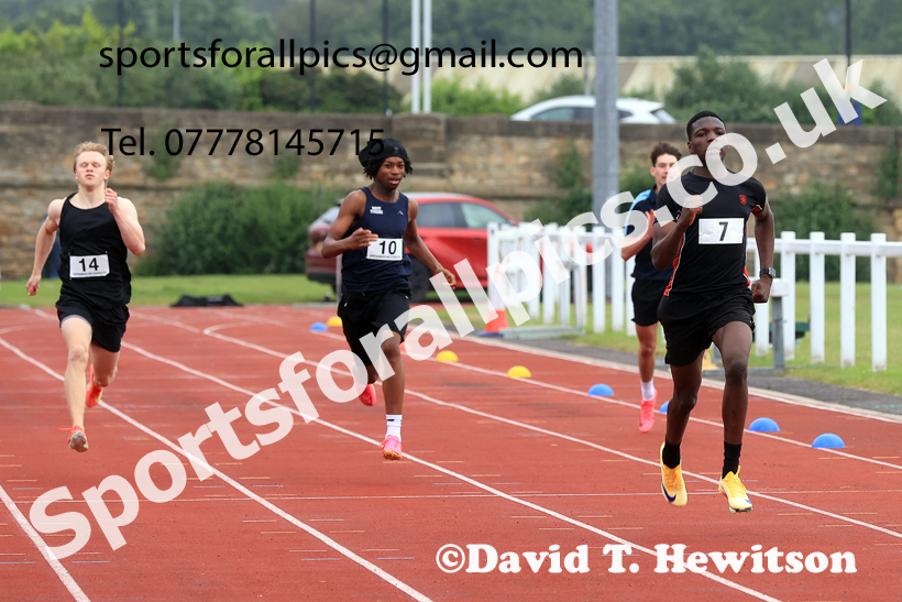 Sprints, 2026 Northumberland Schools Track and Field, Wentworth, Hexhan. Photo: David T. Hewitson/Sports for All Pics